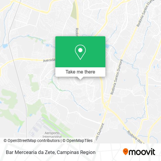 Mapa Bar Mercearia da Zete