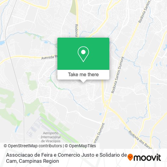 Mapa Associacao de Feira e Comercio Justo e Solidario de Cam