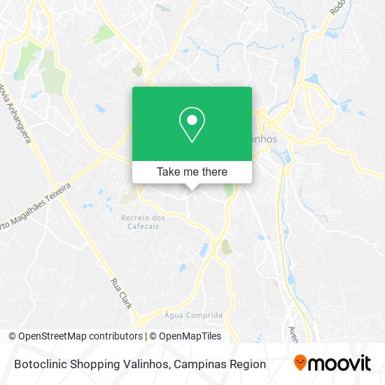 Mapa Botoclinic Shopping Valinhos