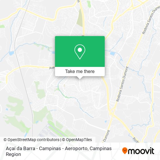 Açaí da Barra - Campinas - Aeroporto map