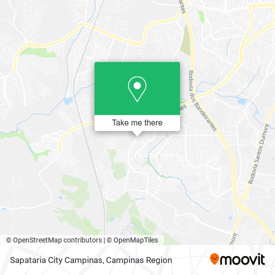 Sapataria City Campinas map