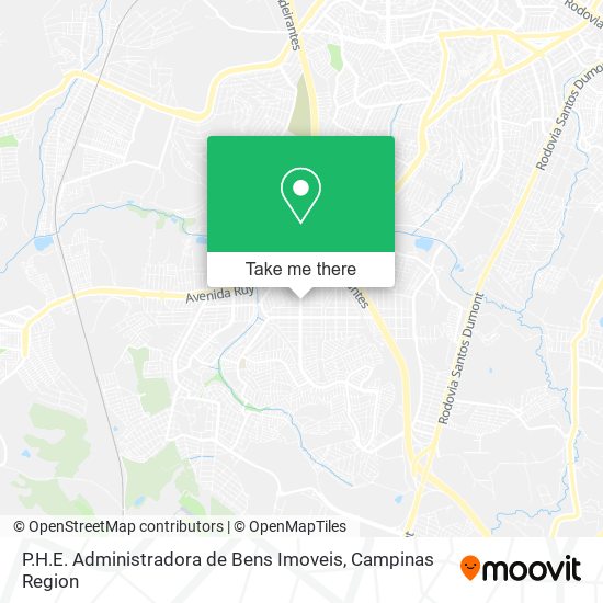 Mapa P.H.E. Administradora de Bens Imoveis