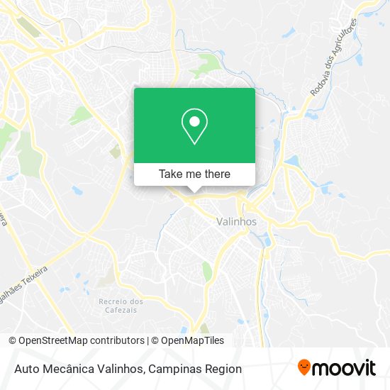 Auto Mecânica Valinhos map