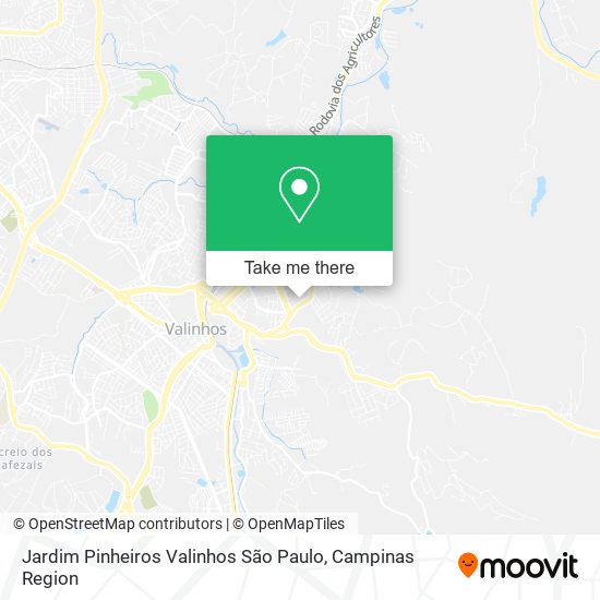 Jardim Pinheiros Valinhos São Paulo map
