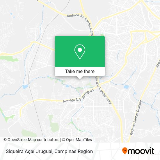 Siqueira Açaí Uruguai map