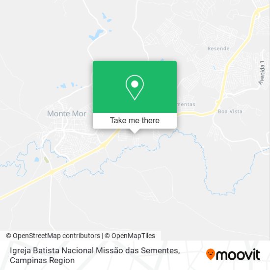 Igreja Batista Nacional Missão das Sementes map
