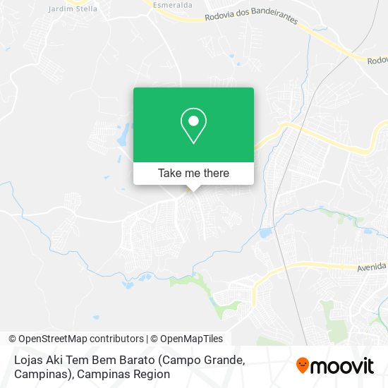 Lojas Aki Tem Bem Barato (Campo Grande, Campinas) map