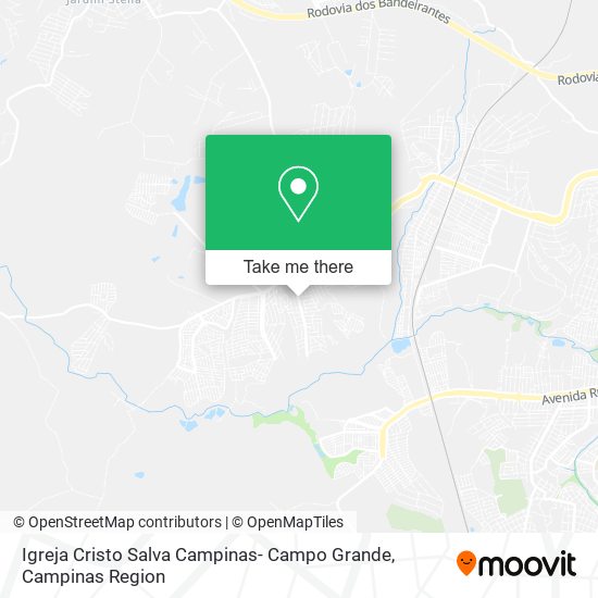 Igreja Cristo Salva Campinas- Campo Grande map