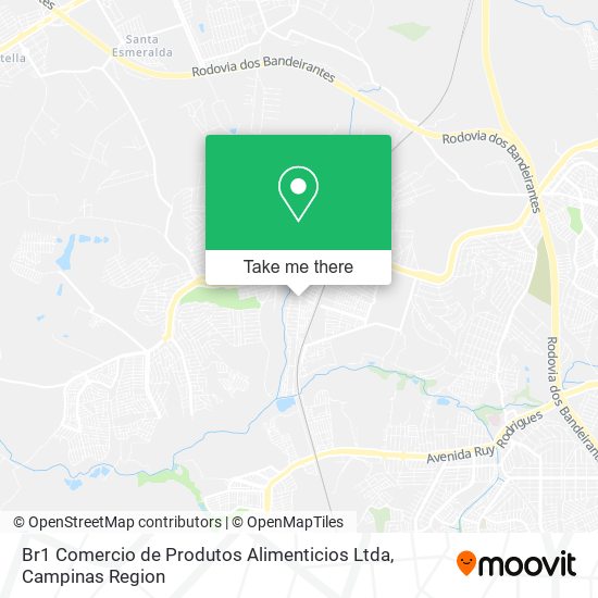 Br1 Comercio de Produtos Alimenticios Ltda map