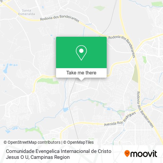 Comunidade Evengelica Internacional de Cristo Jesus O U map