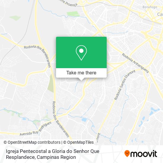 Mapa Igreja Pentecostal a Gloria do Senhor Que Resplandece