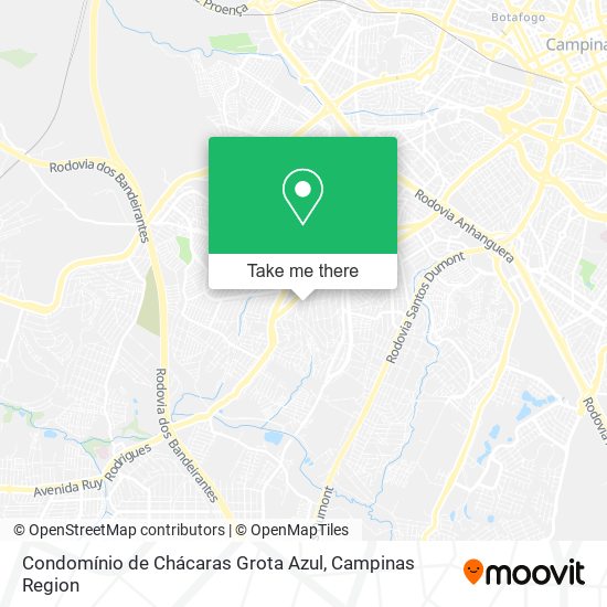 Condomínio de Chácaras Grota Azul map