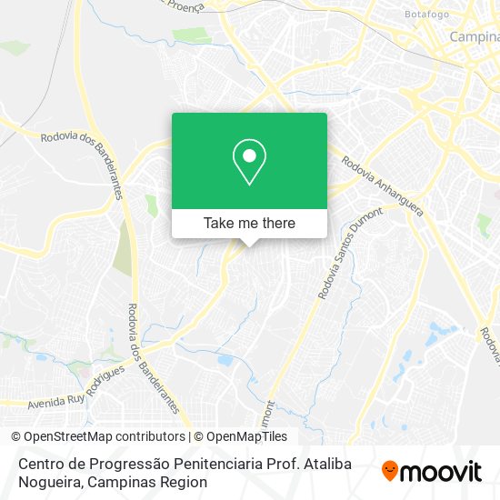 Centro de Progressão Penitenciaria Prof. Ataliba Nogueira map