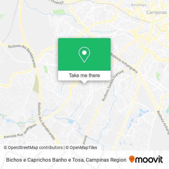 Bichos e Caprichos Banho e Tosa map