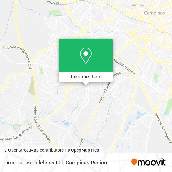 Mapa Amoreiras Colchoes Ltd