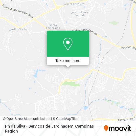 Ph da Silva - Servicos de Jardinagem map