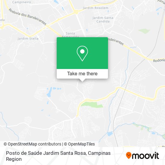 Mapa Posto de Saúde Jardim Santa Rosa