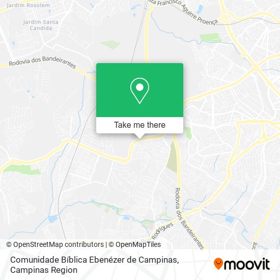 Comunidade Bíblica Ebenézer de Campinas map