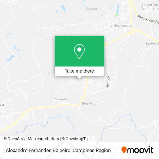 Alexandre Fernandes Baleeiro map