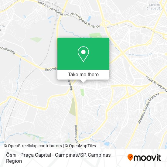 Ôshi - Praça Capital - Campinas / SP map
