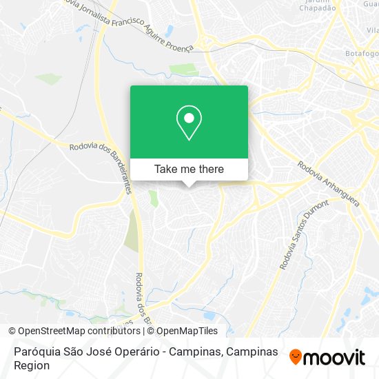 Paróquia São José Operário - Campinas map