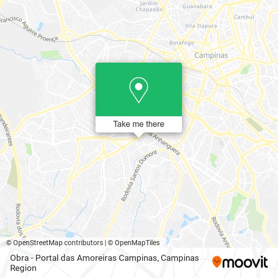 Obra - Portal das Amoreiras Campinas map