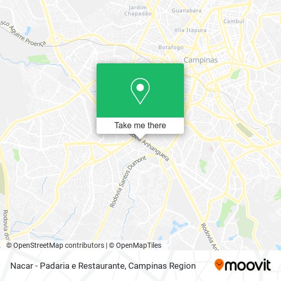 Mapa Nacar - Padaria e Restaurante
