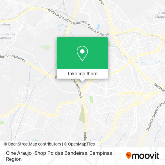 Mapa Cine Araujo -Shop Pq das Bandeiras