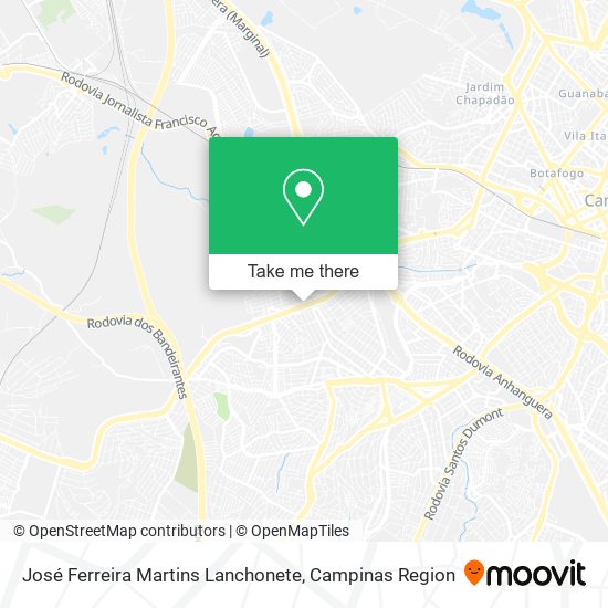 Mapa José Ferreira Martins Lanchonete