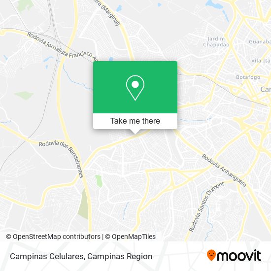 Mapa Campinas Celulares