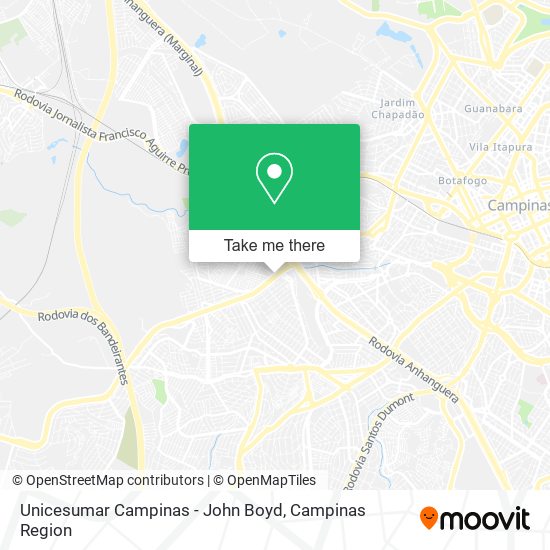 Unicesumar Campinas - John Boyd map