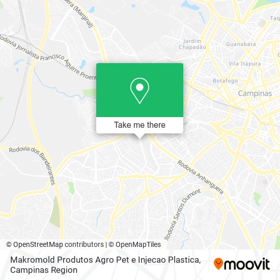 Mapa Makromold Produtos Agro Pet e Injecao Plastica