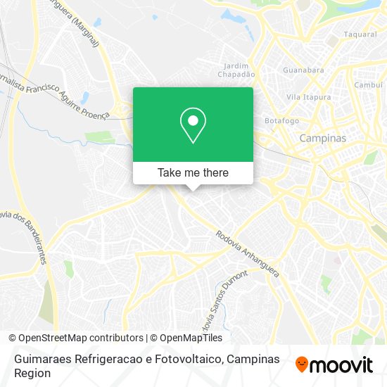 Mapa Guimaraes Refrigeracao e Fotovoltaico