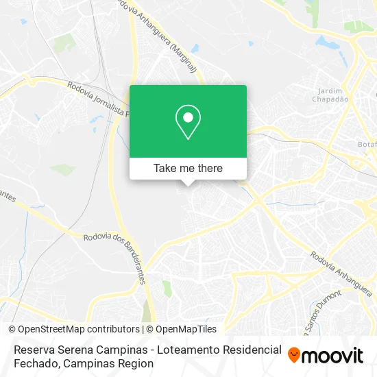 Reserva Serena Campinas - Loteamento Residencial Fechado map