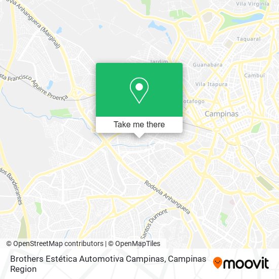 Brothers Estética Automotiva Campinas map