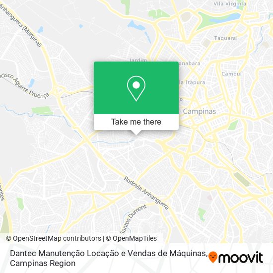 Dantec Manutenção Locação e Vendas de Máquinas map