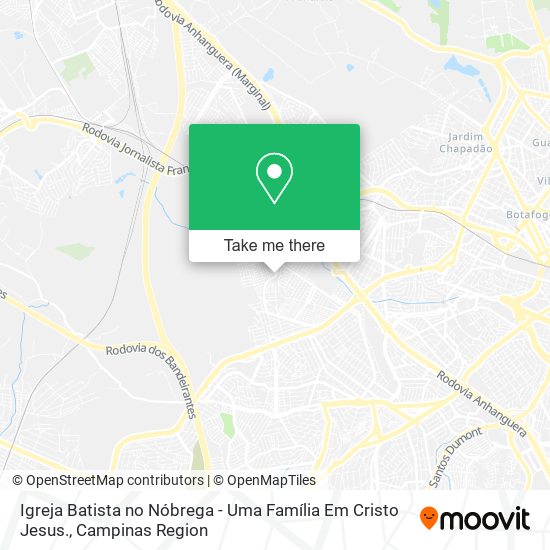 Igreja Batista no Nóbrega - Uma Família Em Cristo Jesus. map