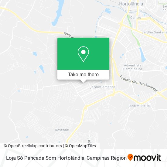 Loja Só Pancada Som Hortolândia map