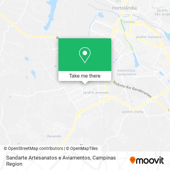 Sandarte Artesanatos e Aviamentos map