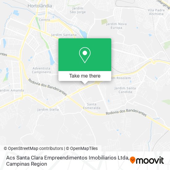 Mapa Acs Santa Clara Empreendimentos Imobiliarios Ltda