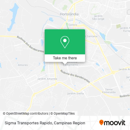 Sigma Transportes Rapido map