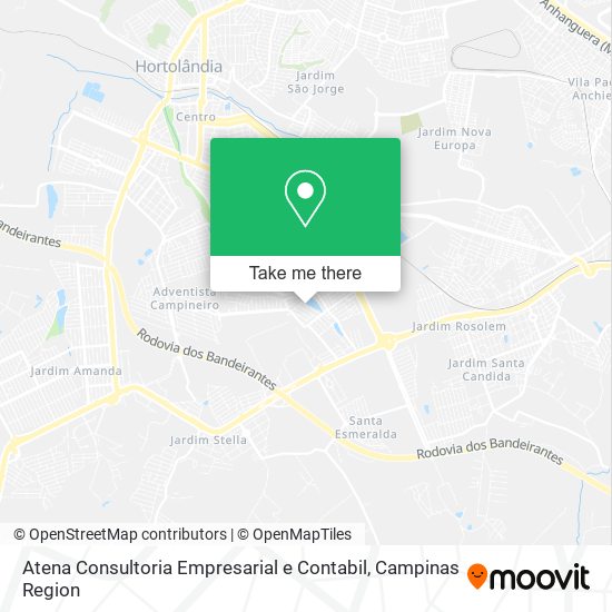 Mapa Atena Consultoria Empresarial e Contabil