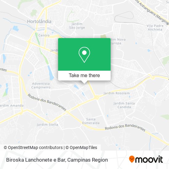 Biroska Lanchonete e Bar map