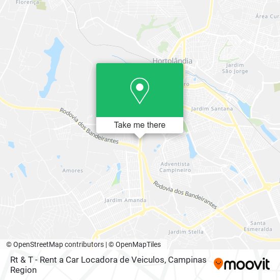 Mapa Rt & T - Rent a Car Locadora de Veiculos