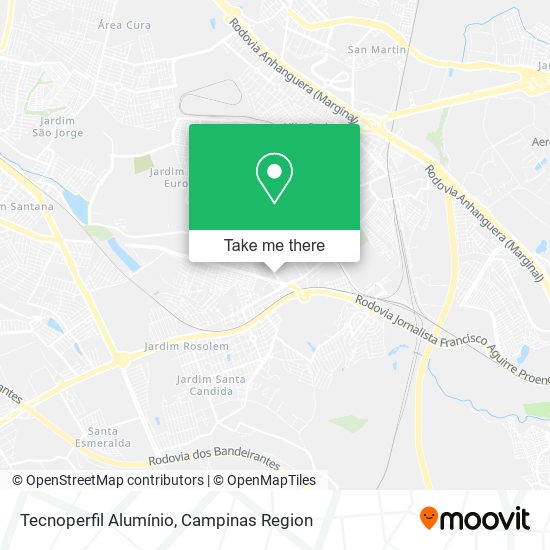 Mapa Tecnoperfil Alumínio