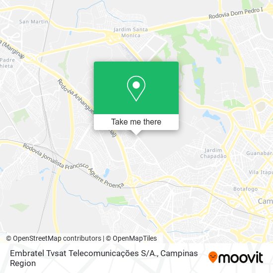 Mapa Embratel Tvsat Telecomunicações S / A.