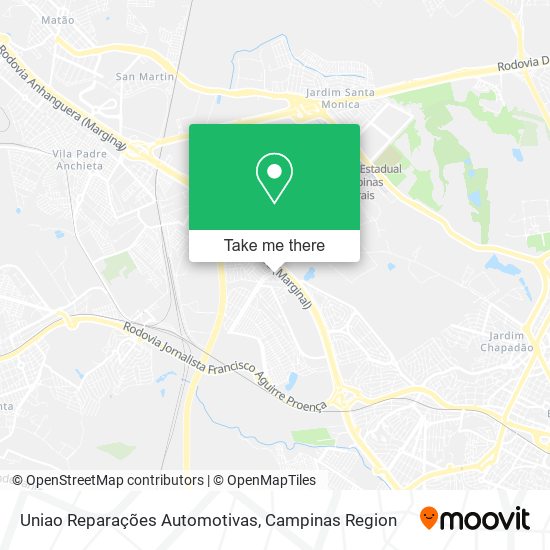 Uniao Reparações Automotivas map