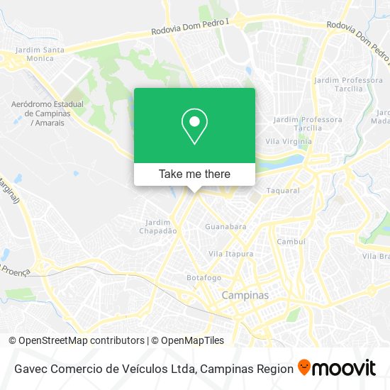 Gavec Comercio de Veículos Ltda map