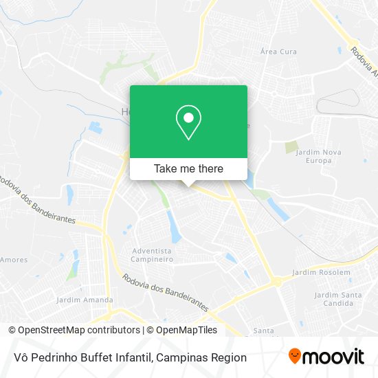 Mapa Vô Pedrinho Buffet Infantil