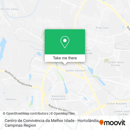 Centro de Convivência da Melhor Idade - Hortolândia map